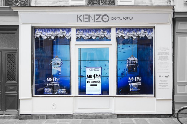 Kenzo Marine digital pop up store in Paris