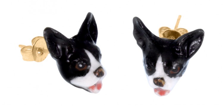 Mini bulldog earrings, USD60.56