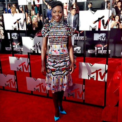 Lupita Nyong'o at the MTV Movie Awards 2014
