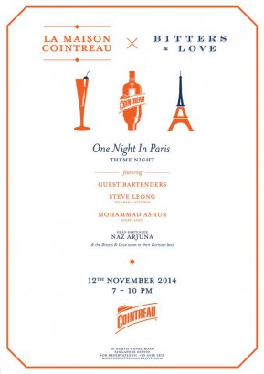 La Maison Cointreau x Bitters & Love: One Night In Paris Theme Night