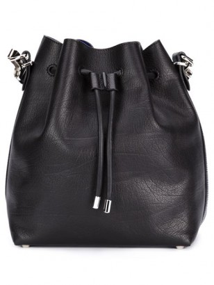 milly perforated leather bucket bag