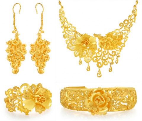 Chinese wedding jewelry on sale set