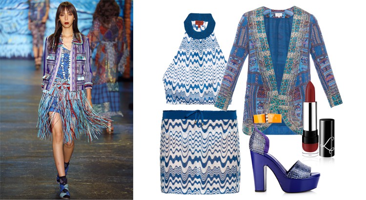 Get the Look: Anna Sui's shades of blue