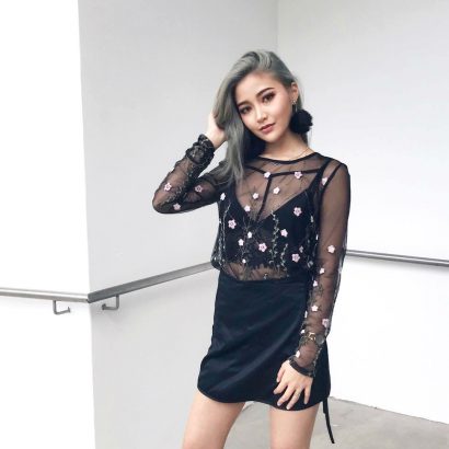 10 Black mesh looks on Instagram that prove the trend is on fire